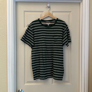 Banks Journal green striped t-shirt